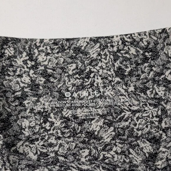 Athleta Salutation Stash Pocket II Textured 7/8 Tight Leggings Women's Sz Small - Picture 5 of 5